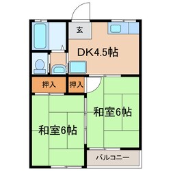 南ハイツの物件間取画像